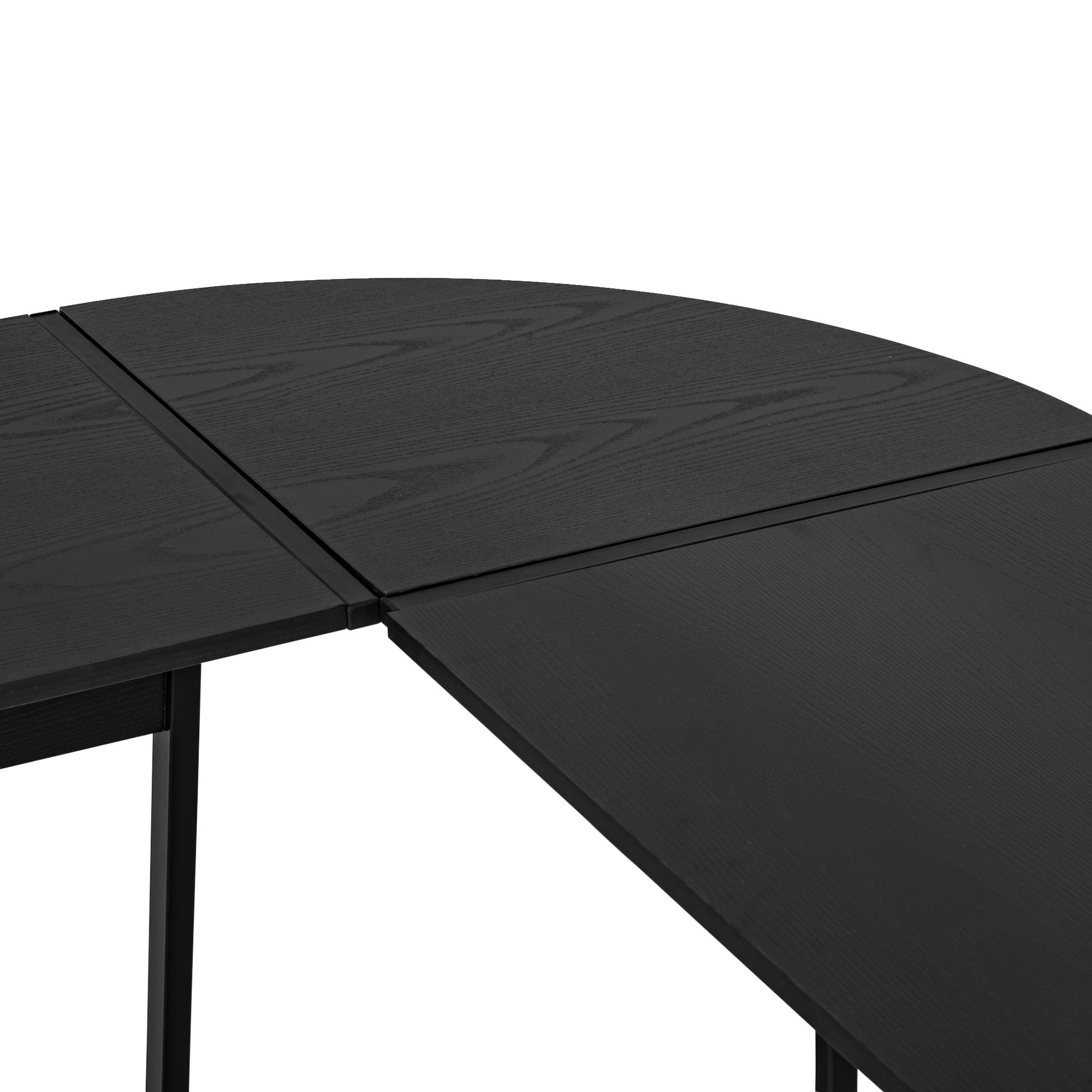 Mesa de Ordenador en Forma L Minimalista 112,5x152x74cm Negro