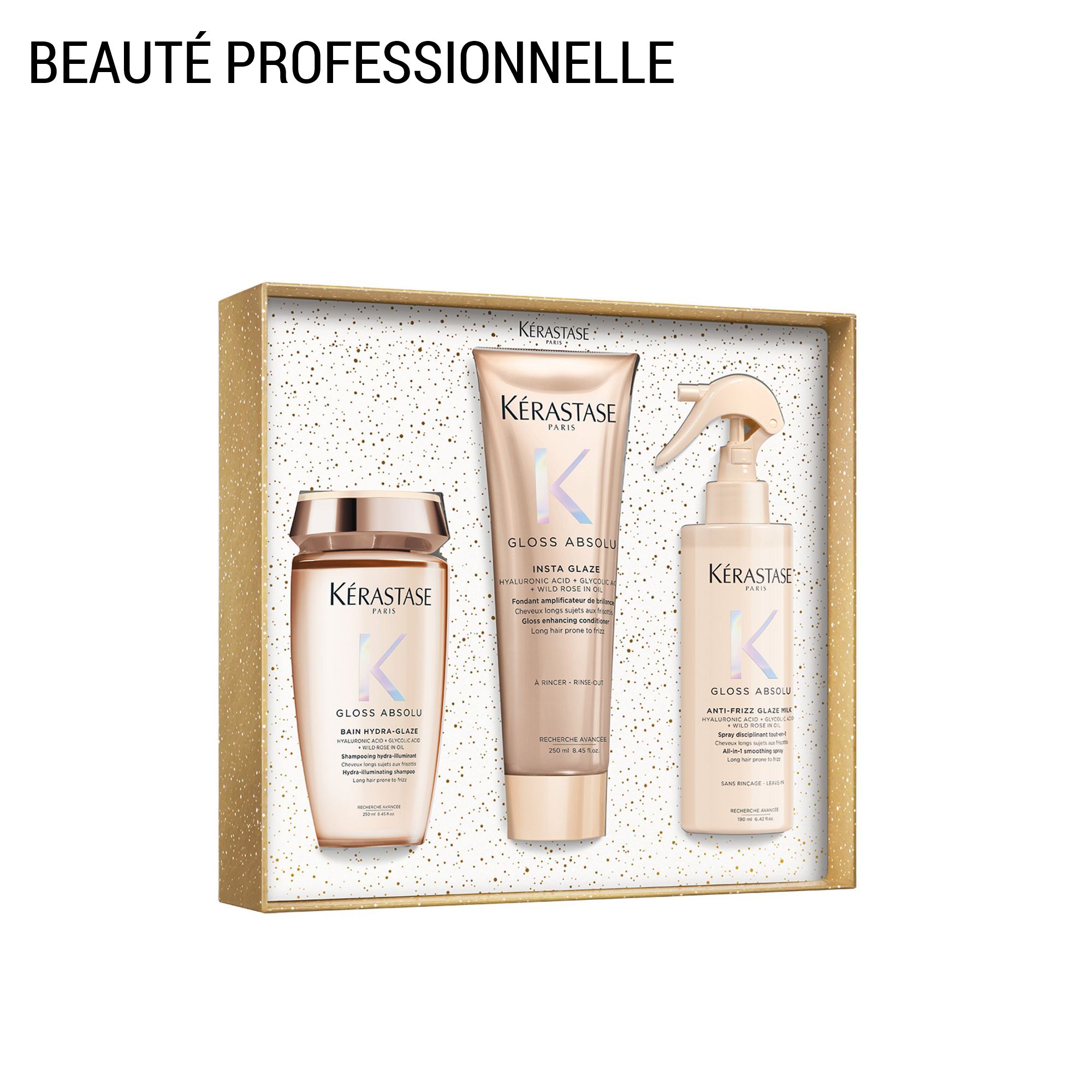 Gloss Absolu - Coffret Bain Hydra-Glaze 250 ml + 2 Produits