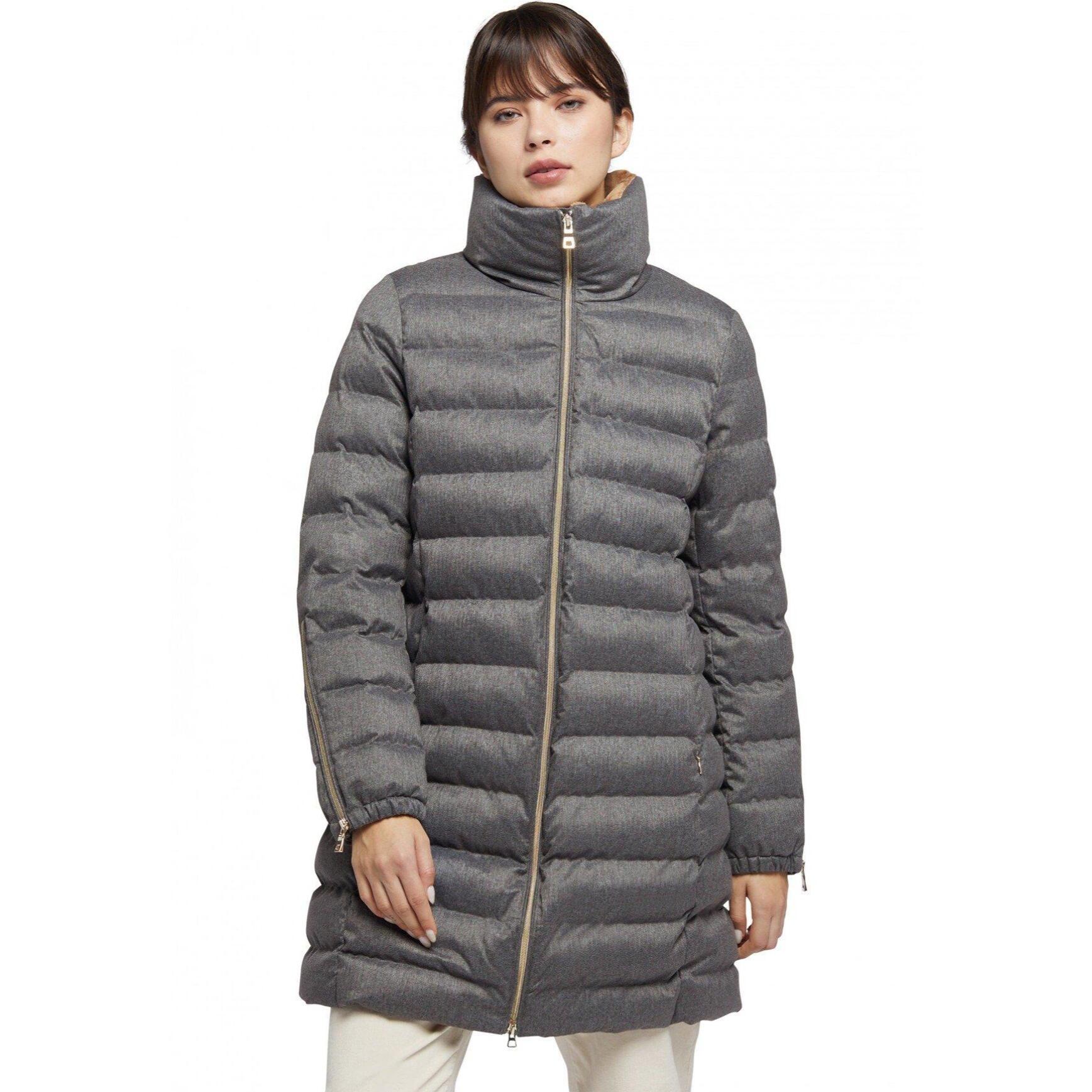 Abrigos Mujer de la marca GEOX  modelo W ILDE PARKA FLANPRINTED GRIS