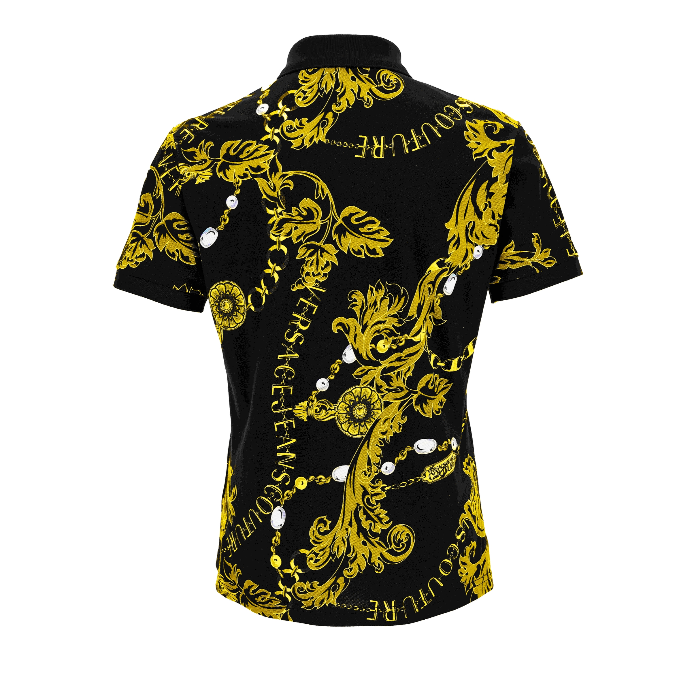 Versace Jeans Couture Camisa polo de Versace Jeans Couture con estampado barroco.