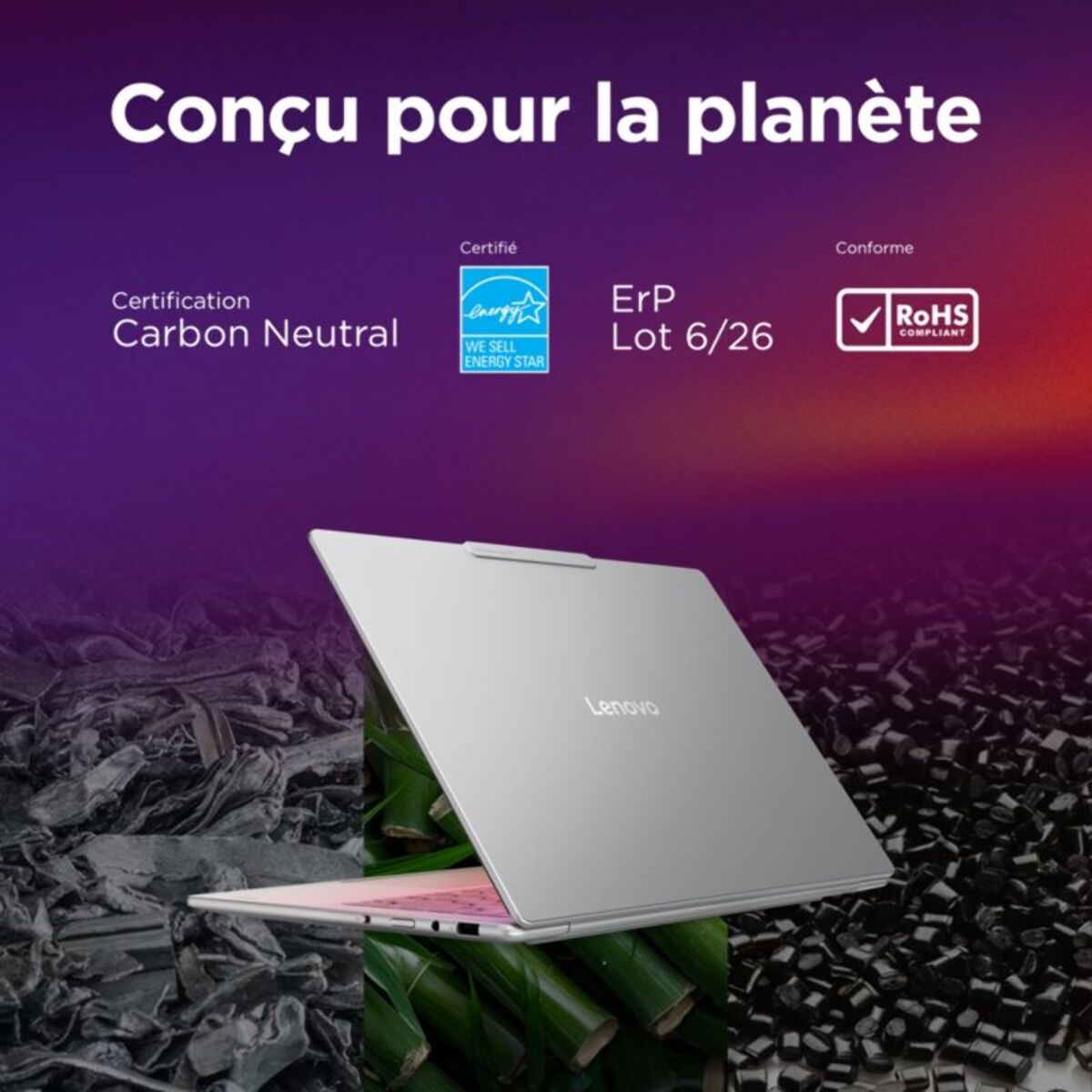 Ordinateur portable LENOVO Yoga Slim 7 14ILL10 U5 14" OLED Intel Core Ultra 5 226V 16 Go RAM LPDDR5x SSD 512 Go