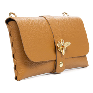 Amaseno bolso bandolera mujer. Piel auténtica Dollaro.