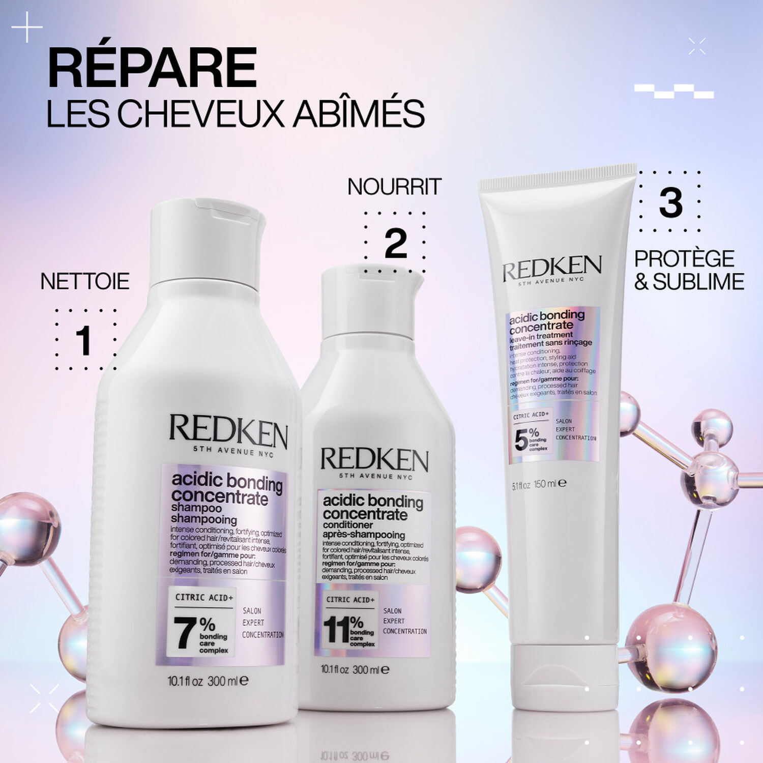 Acidic Bonding Concentrate - Shampoing Réparateur Rechargeable Pour Cheveux Abimés