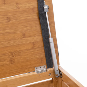 Banc de rangement bambou