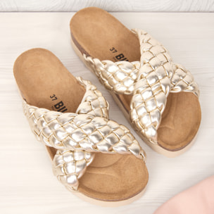 SANDALIA PLATAFORMA BILLOWY DORADO