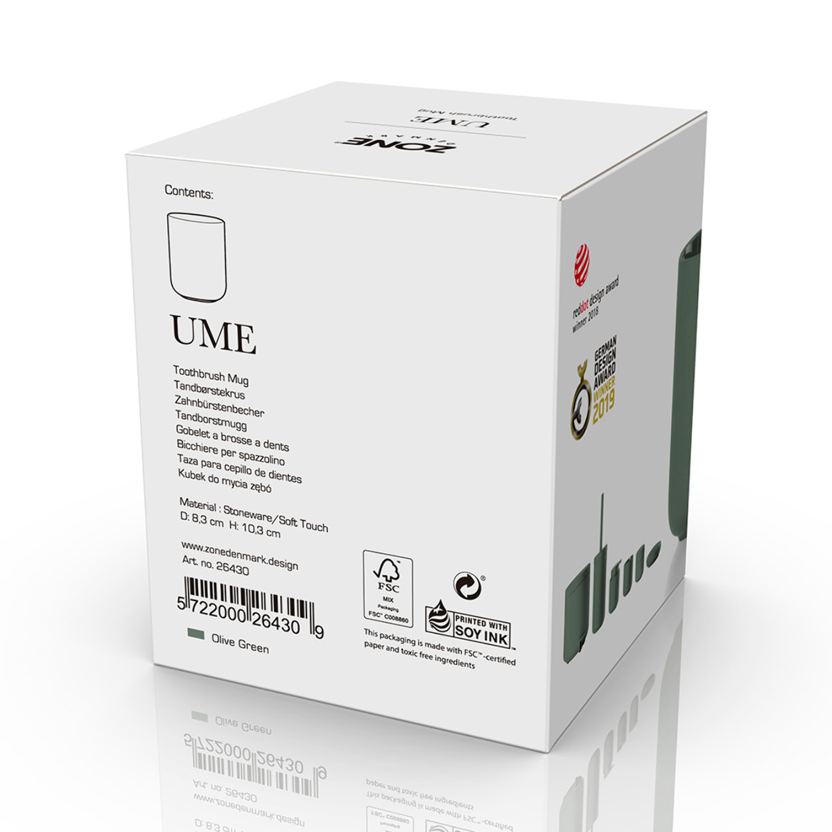 Gobelet pour brosse à dents Ume