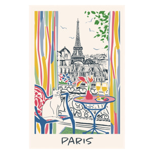 Torchon Fenêtre sur Paris