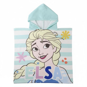 Poncho Microfibra de Frozen - 55x77x1 cm - Color:Multicolor