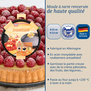 Moule à tarte renversée 22 cm Dr.Oetker Tradition