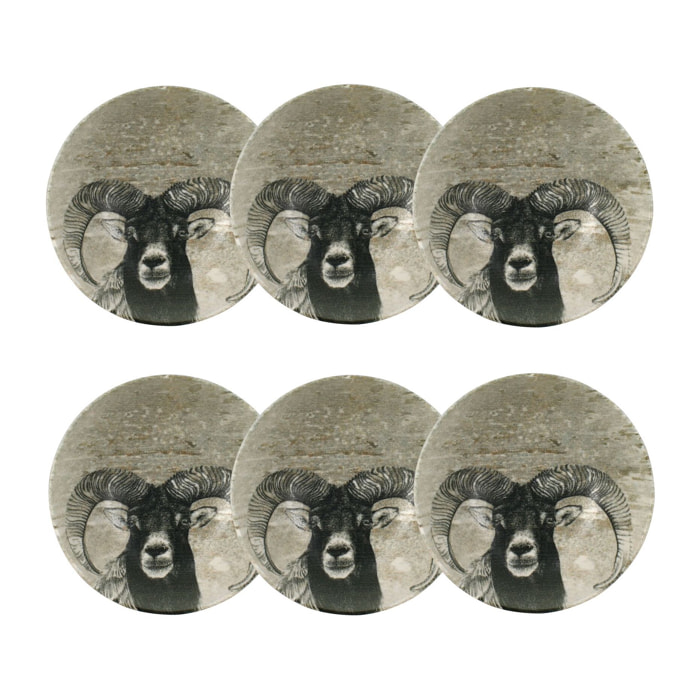 Lot de 6 coupelles en porcelaine 14cm LACHAT