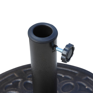 Base de Sombrilla de Resina Acero 44 x 34 cm Bronce