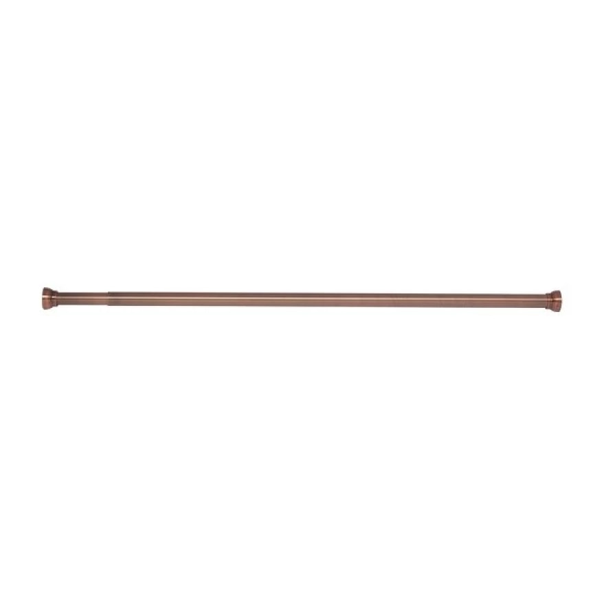 Barre tringle pour rideau de douche ou baignoire extensible sans perçage en Alu KRETA 75-125cm Cuivré Spirella