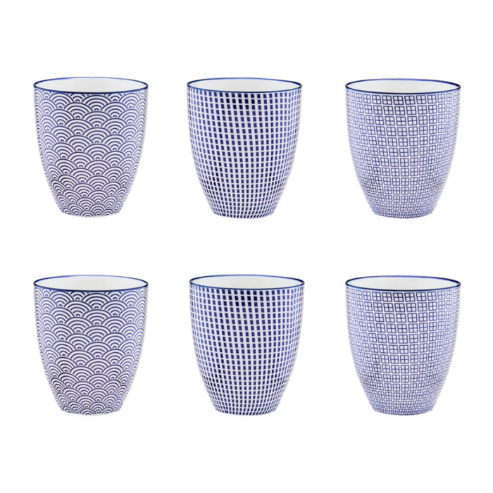 Mug PATTERN 30cl - 6 pièces - Dark blue