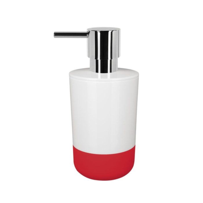 Distributeur de savon MOJI Rouge et Blanc Spirella