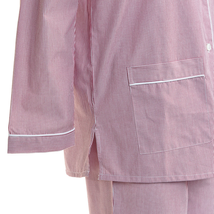 Pigiama leggero DONNA righe bordeaux