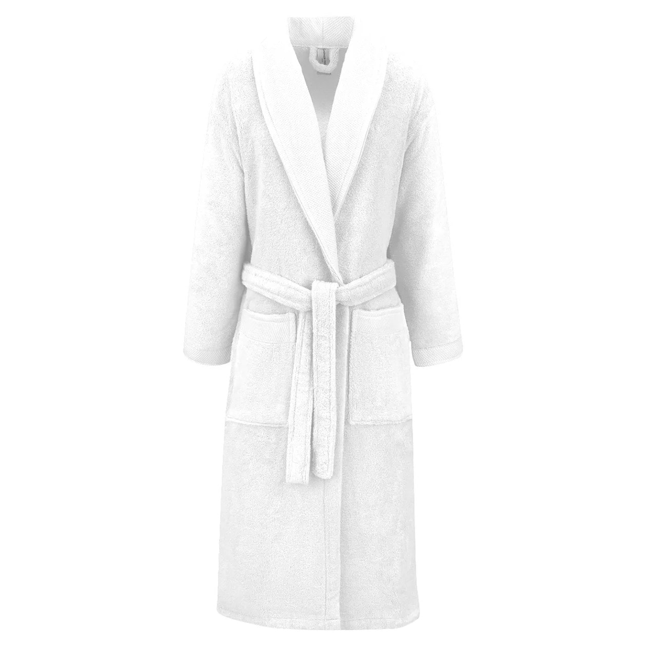 Peignoir pur coton 420 g/m² uni blanc Elea blanc