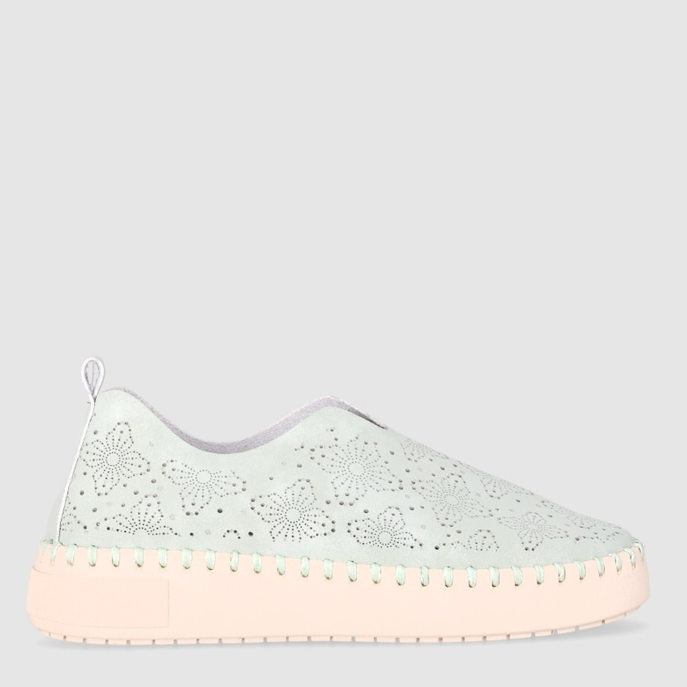 Zapatos de Piel Sintética - Verde - Tacón: 4 cm