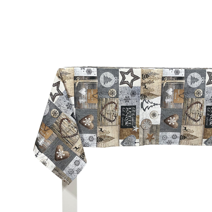 MANTEL DE NAVIDAD WARM 150x150 cm