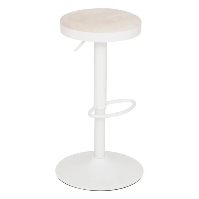 Lot de 2 tabourets de bar Ilsa ivoire