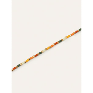Pulsera Harvest Colors Acero Baño Oro