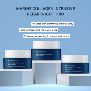 Trío de cremas de noche con colágeno