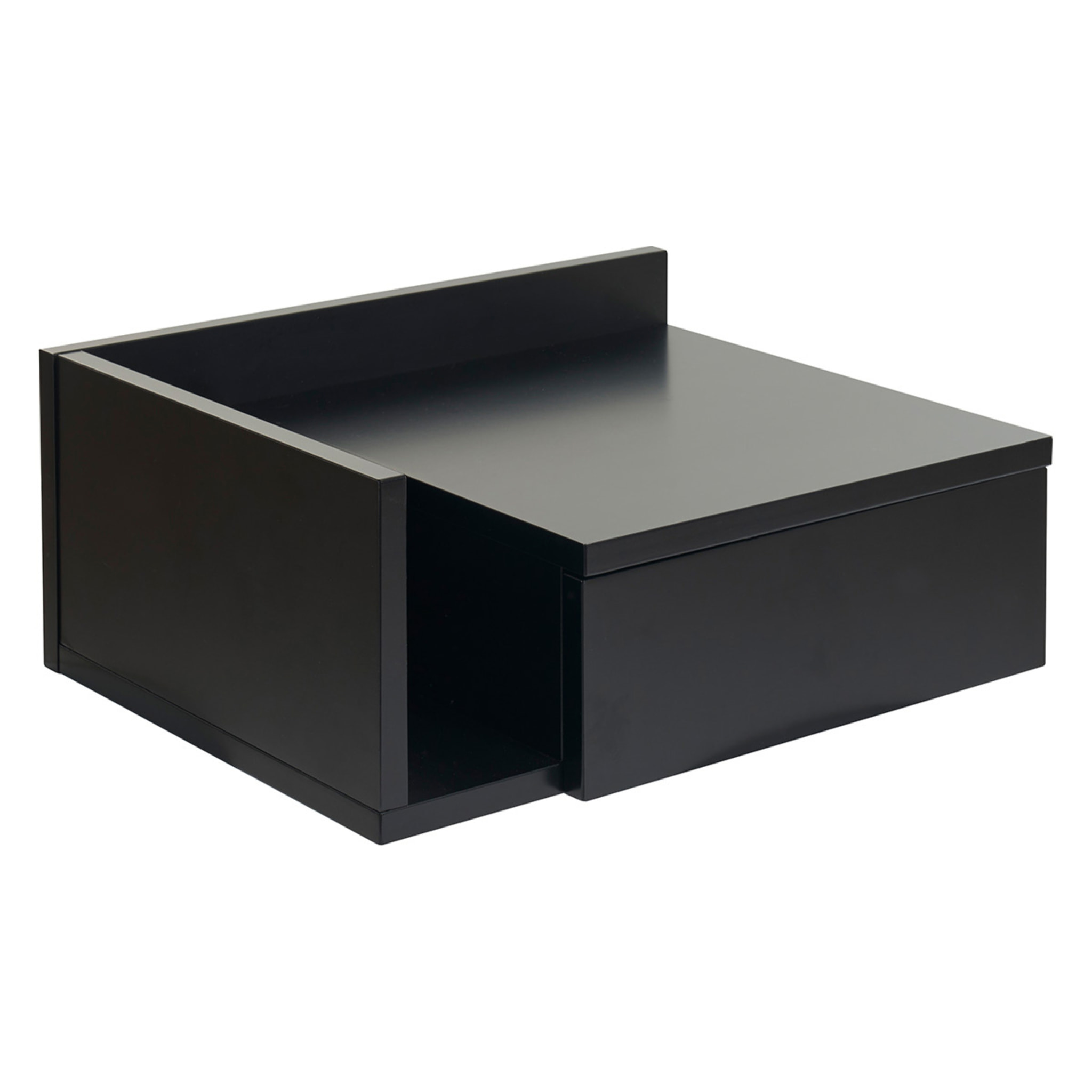 Table de chevet murale noire avec tiroir NASTY