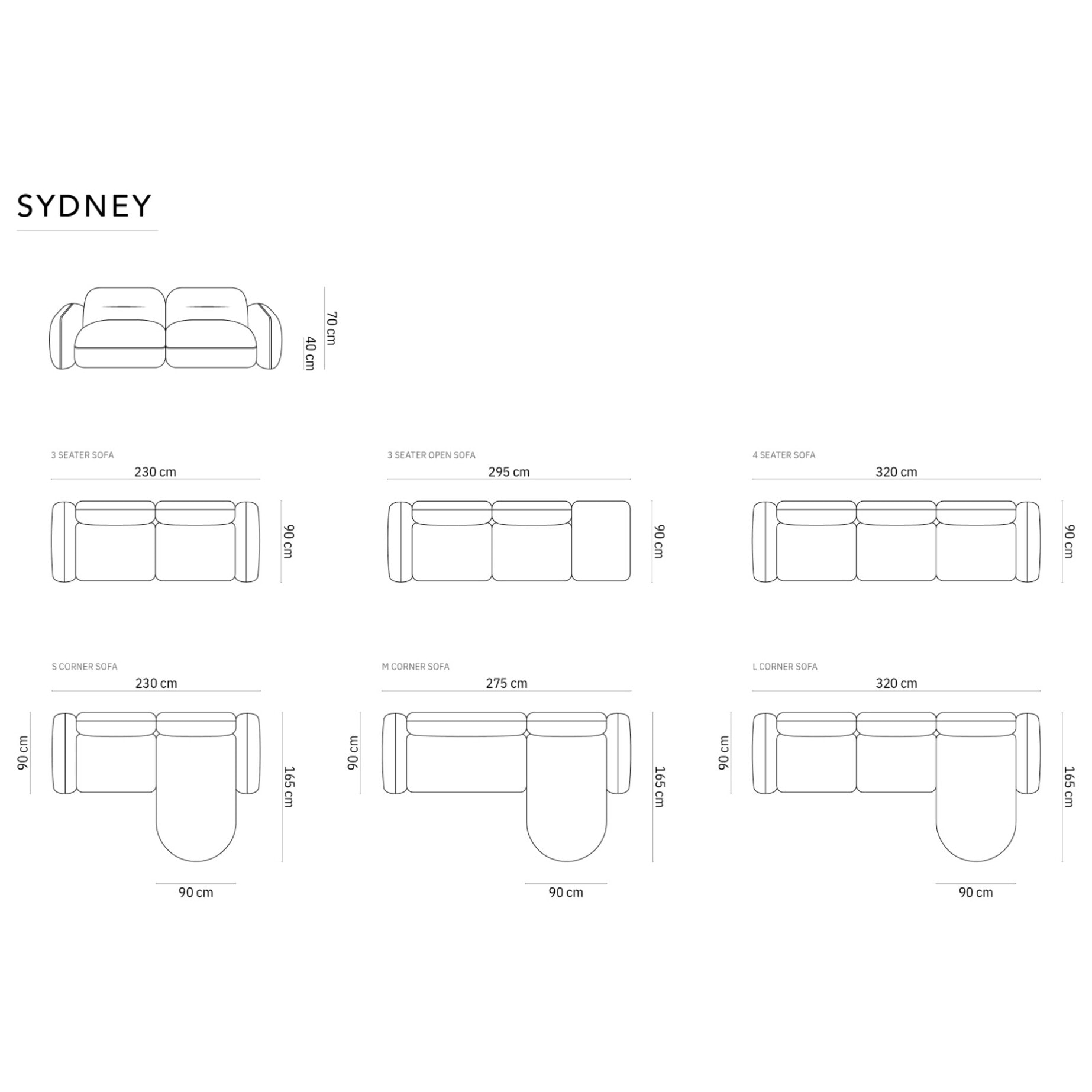 Canapé d'angle droit modulable "Sydney" 4 places en velours le sable