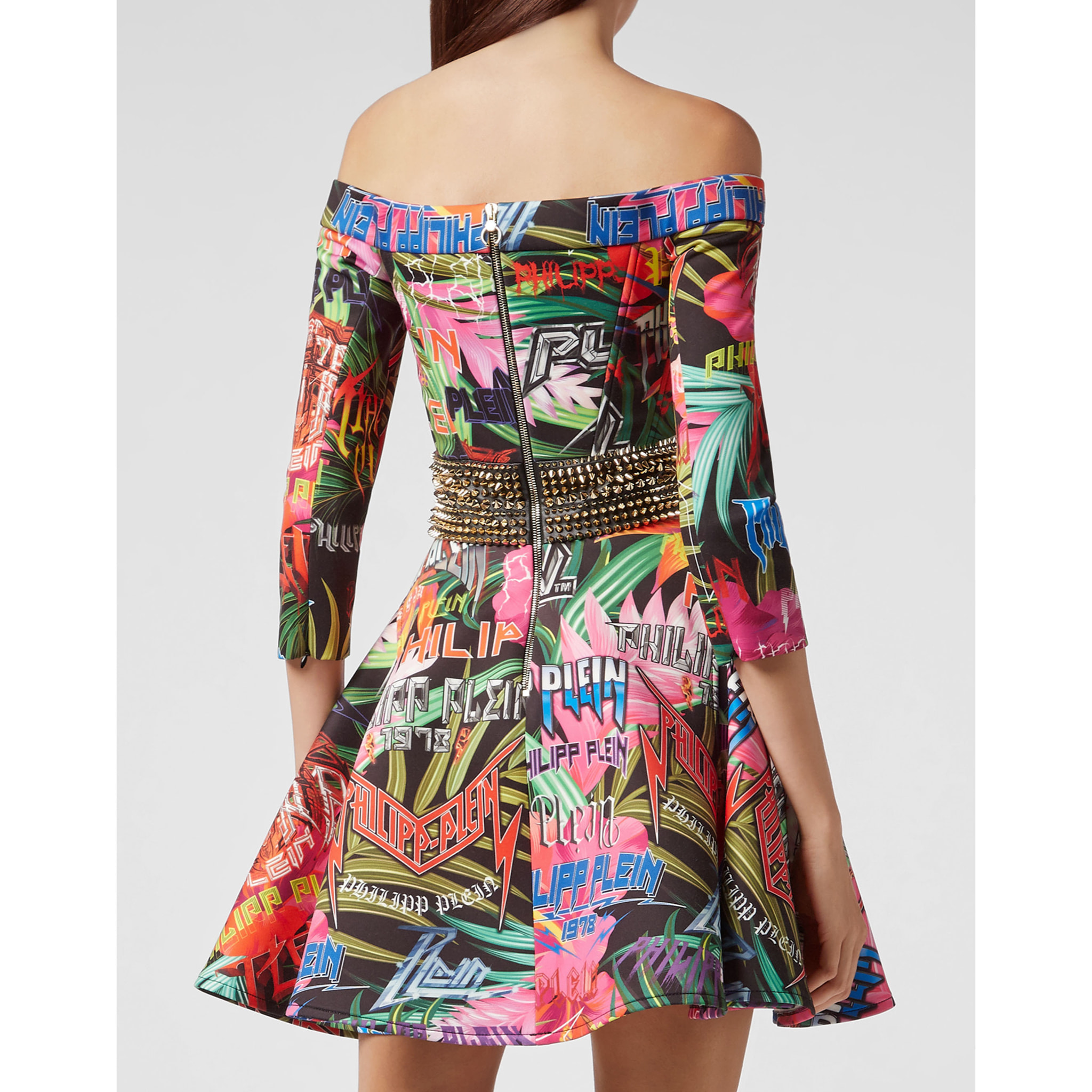 PHILIPP PLEIN Short Dress Jungle Rock