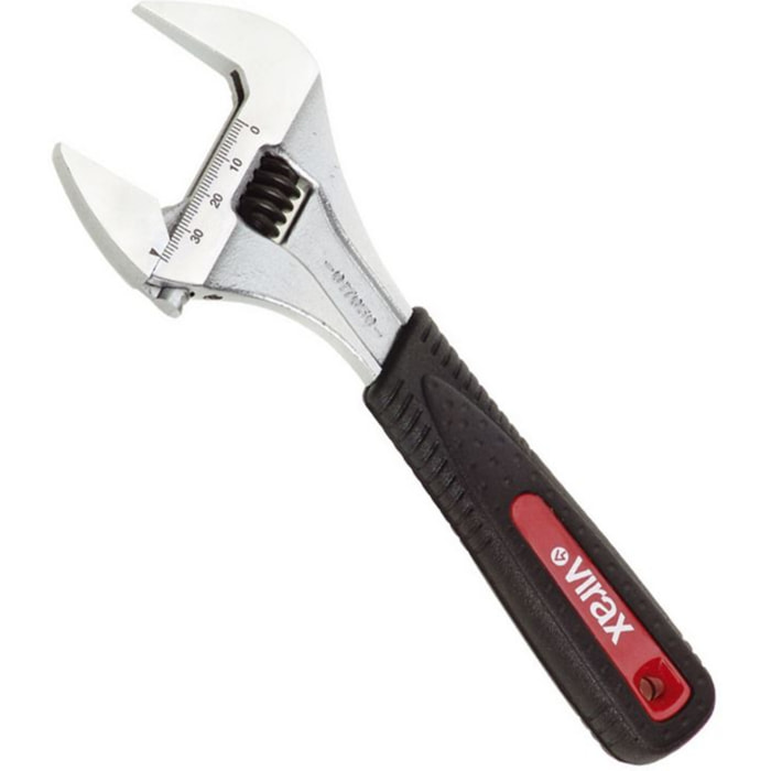 Clé à molette mors fins VIRAX ouverture extra-large 39 Lg.215 mm - 017050