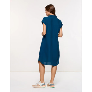 Vestido Midi Azul - Bayo