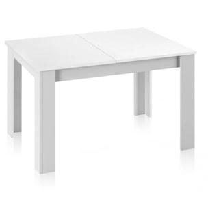 Mesa de comedor extensible Danna 140 Blanco Artik (Blanco Mate)
