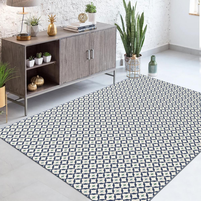 Tapis extérieur tissé kilim rectangle FESI
