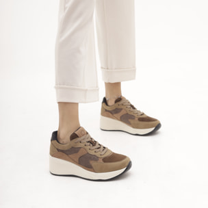 SNEAKERS ALTA CAMEL