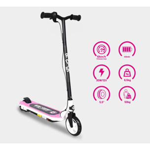 Trottinette Électrique Enfant 30W – 10 km/h – Autonomie 40 min – Gâchette Accélération – Roues