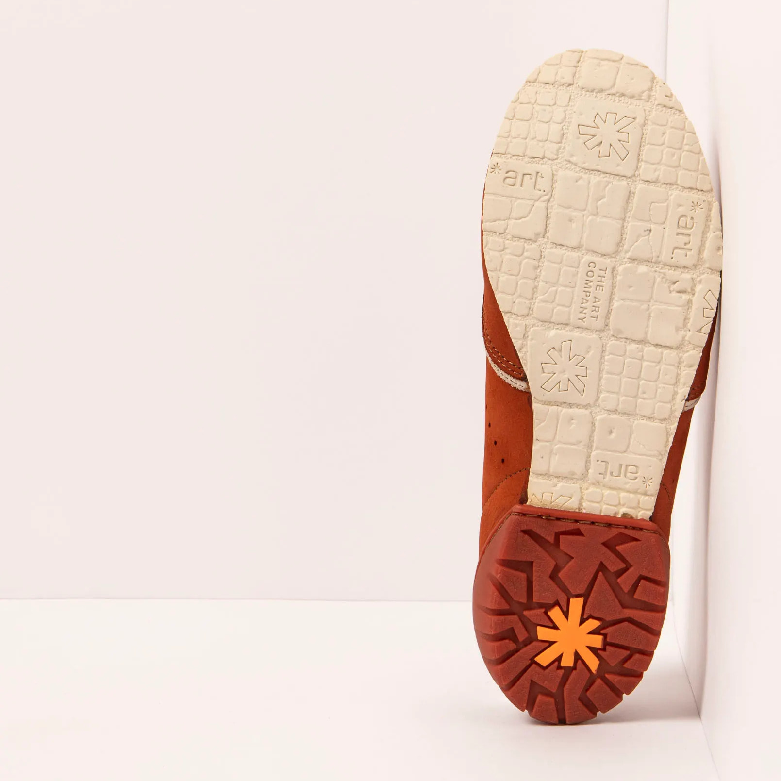 Zapatos 1744 NOBUCK D.ORANGE-BONE/ NANTES color D.orange-bone