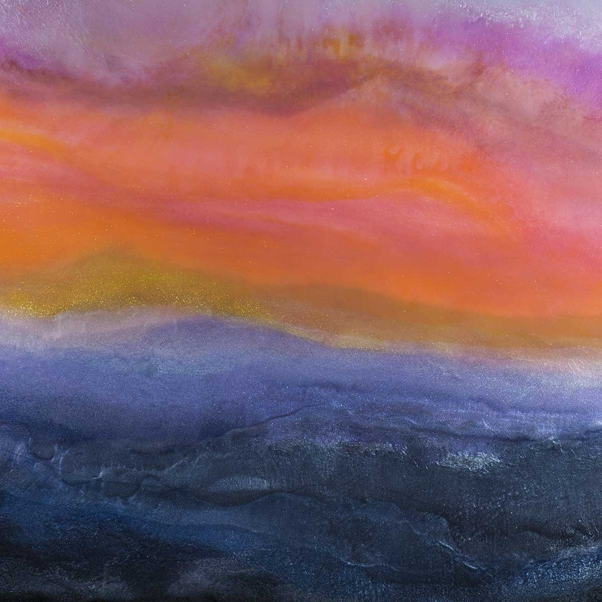 Tableau orange bleue Tableau plexiglas