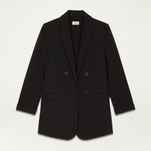 Oltre - Blazer efecto cruzado - Negro