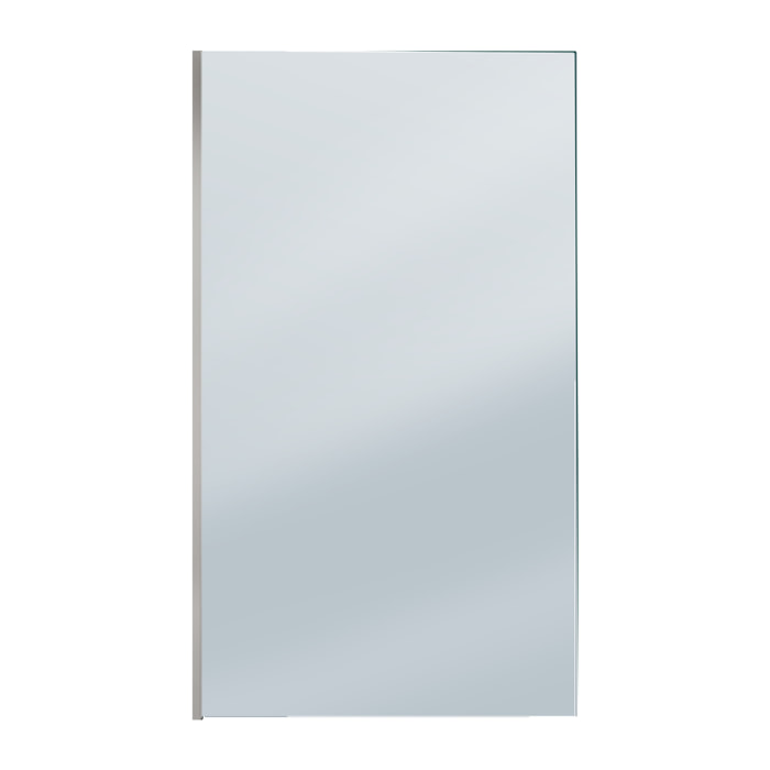 Paroi de Douche 120x200cm - Verre Trempé Fumé 8mm - Profilé Chrome - FREEDOM 2 SMOKED