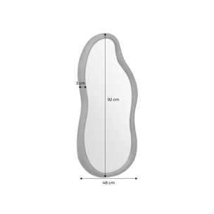 Miroir organique bois d'hévéa AUSTIN