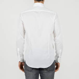 Camicia twill collo francese regular fit