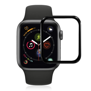 Protector de pantalla de cristal templado con bordes curvados a color para Apple Watch 44mm (Serie 4)