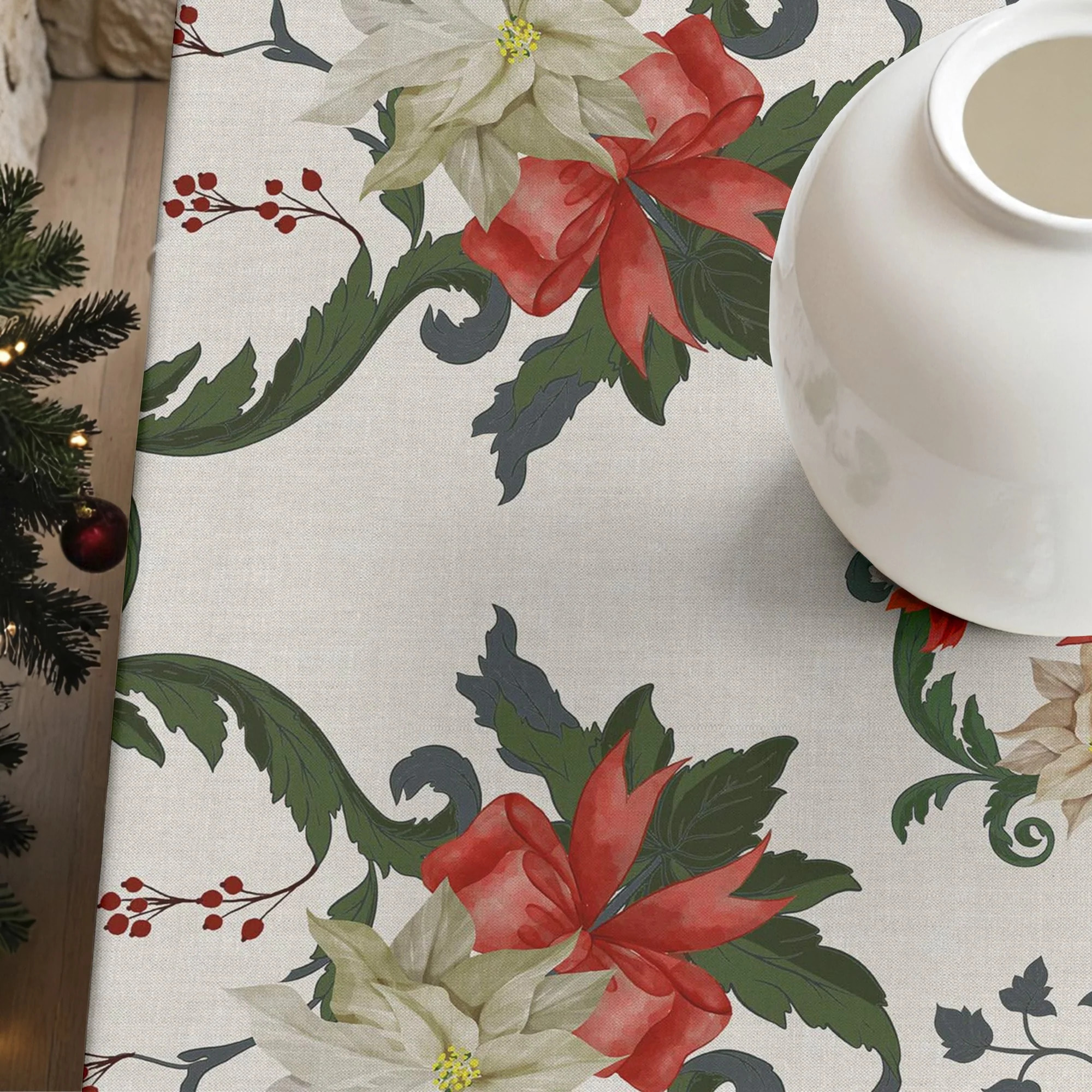 Nappe en résine Anti-tâches Christmas Symetric