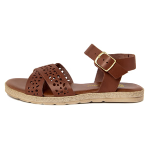 Sandalo flat Gagliani Renzo Marrone