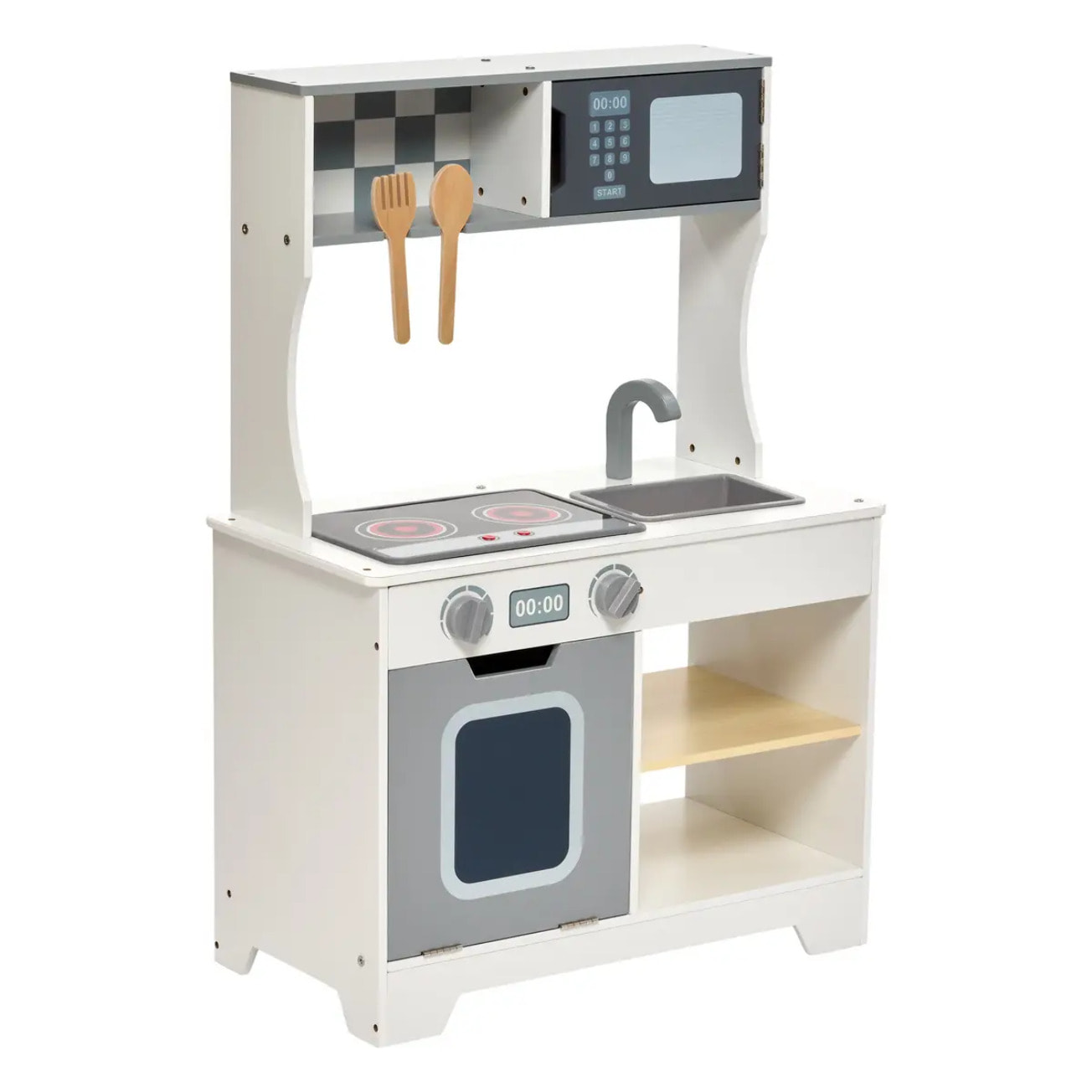 Jeu en bois cuisine et accessoires Oren 57x80cm blanc