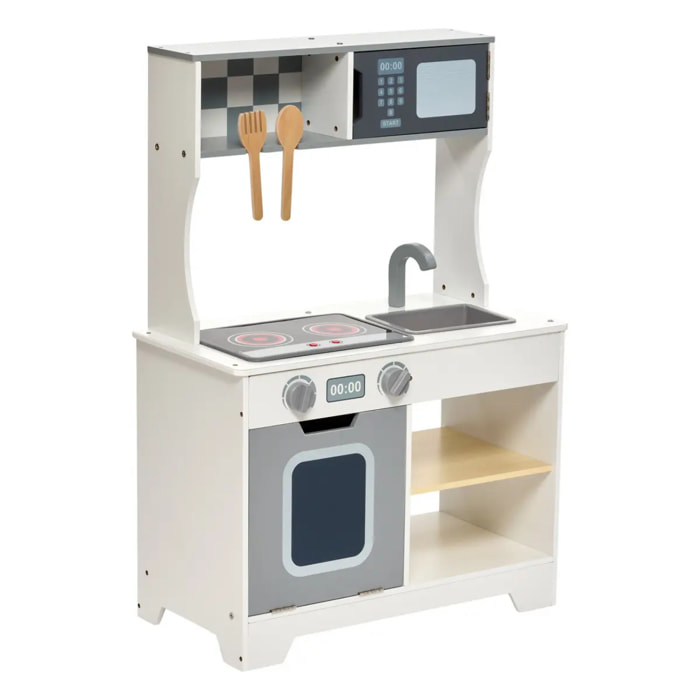 Jeu en bois cuisine et accessoires Oren 57x80cm blanc