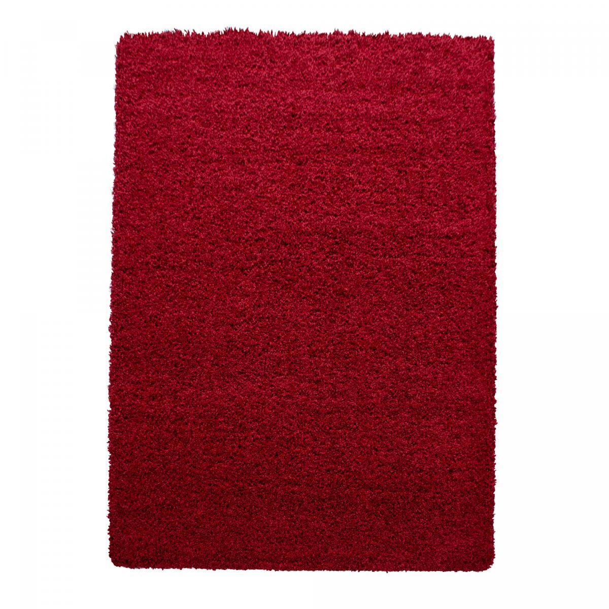 Tapis poils longs shaggy tissé motif uni ZASIVE