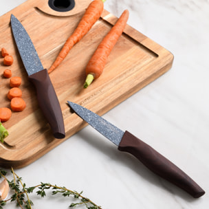 Set 4pc cuchillos acero inoxidable, colección Daimiel