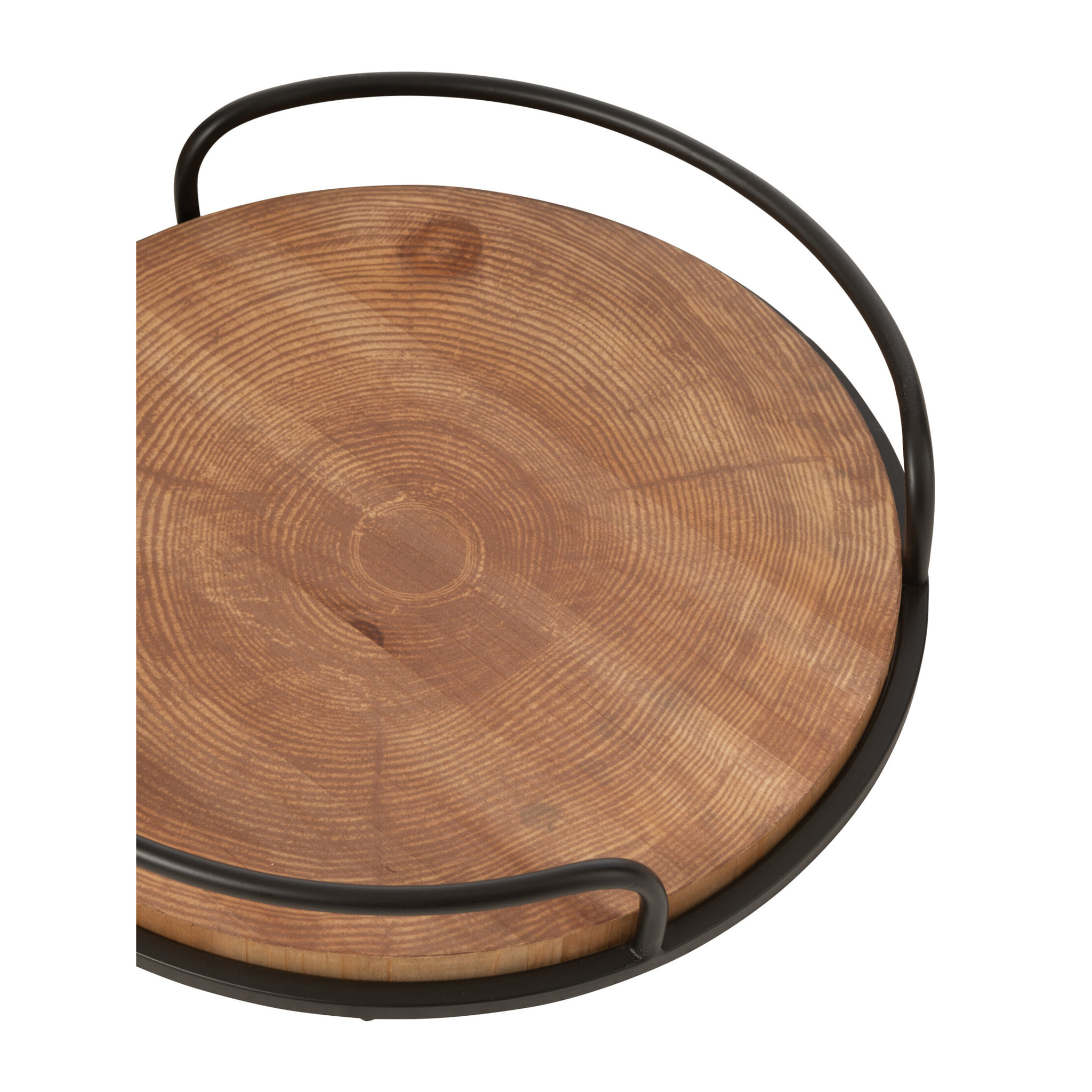 J-Line plateau - ijzer - zwart - set de 2