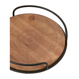 J-Line plateau - ijzer - zwart - set de 2