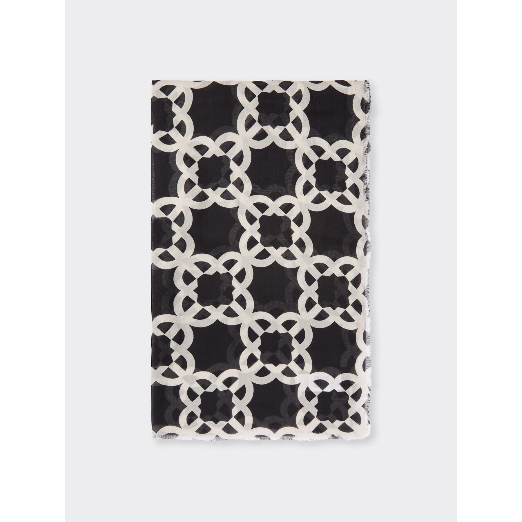 Elena Mirò - Estola estampada - Negro